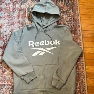 Reebok Olive Hoodie with Logo
